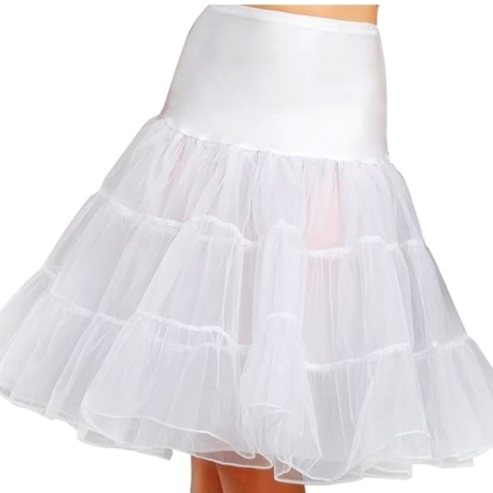 BRIDAL Women's Petticoat 27" Length Tutu Medium Under garment for full skirt